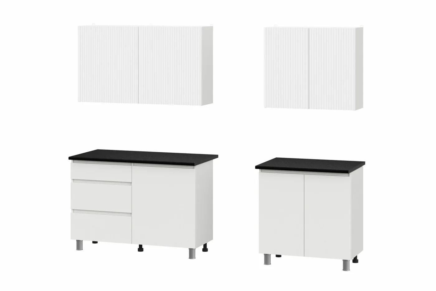 ARNIKA Кухонный гарнитур со столешницей "Макинберд" 200см, белый